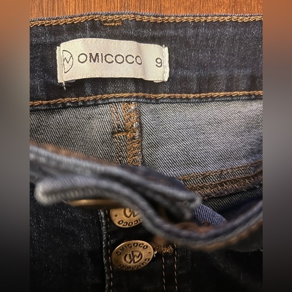Omicoco Button Fly Dark Wash Jeans - Size 9 - Picture 5 of 8